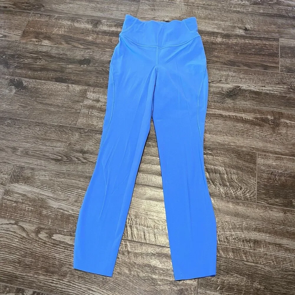 Lululemon Base Pace High Rise HR Tight Women’s Size 2 Blue 25” Leggings Pants - Picture 2 of 10